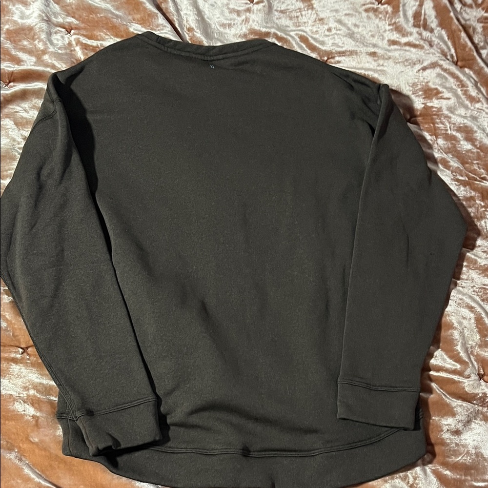 NOBULL Women’s Brown Crew Sweatshirt with Shoulder Logo - Picture 2 of 5